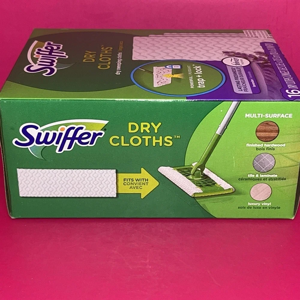Swiffer‎ Dry Sweeping Cloths Lavender Febreze Scent 16 Dry Cloths